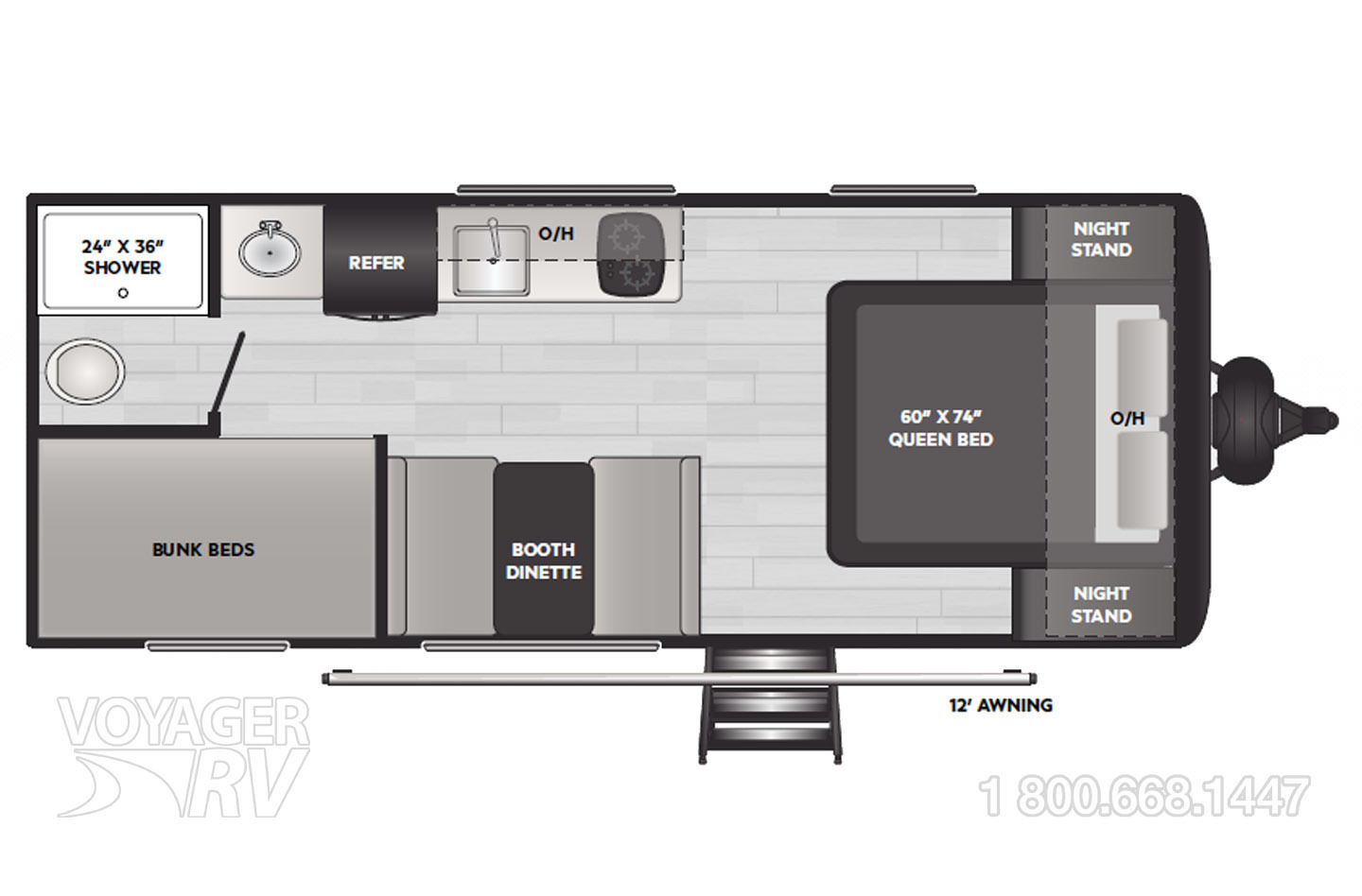 2026 Keystone Springdale 20BHWE Floorplan