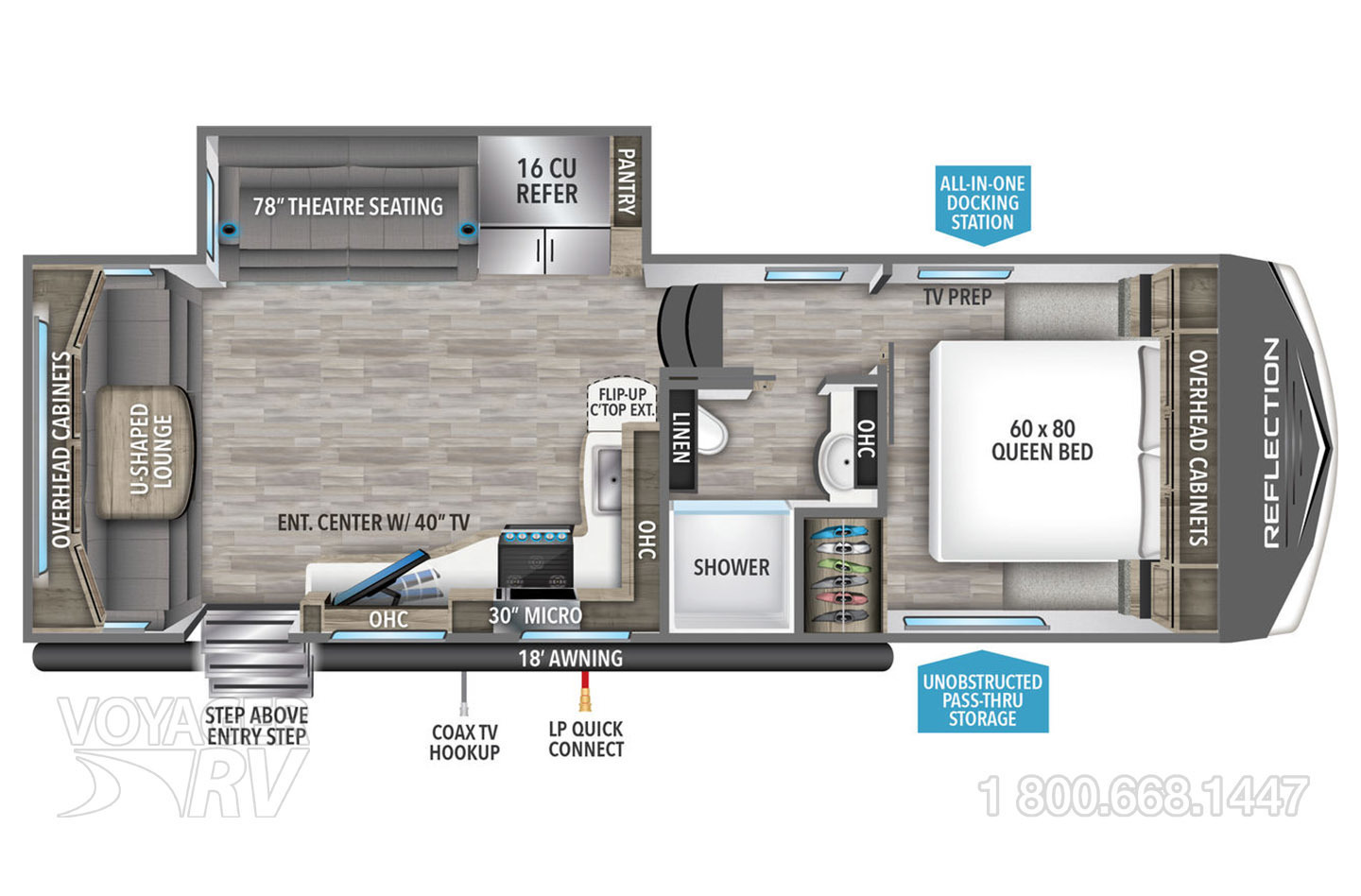 2021 Grand Design Reflection 260RD Floorplan