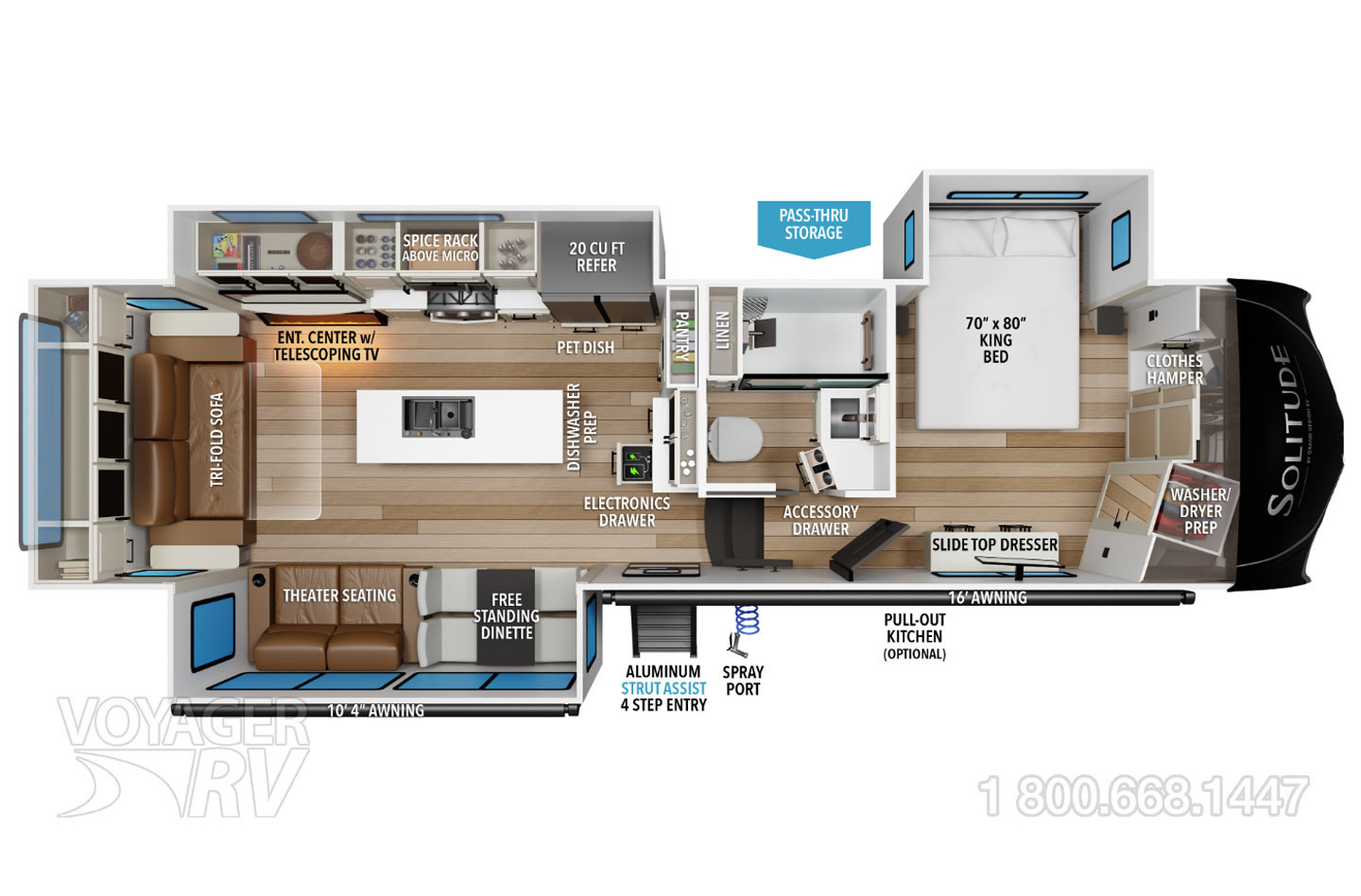 2026 Grand Design Solitude 310GK Floorplan