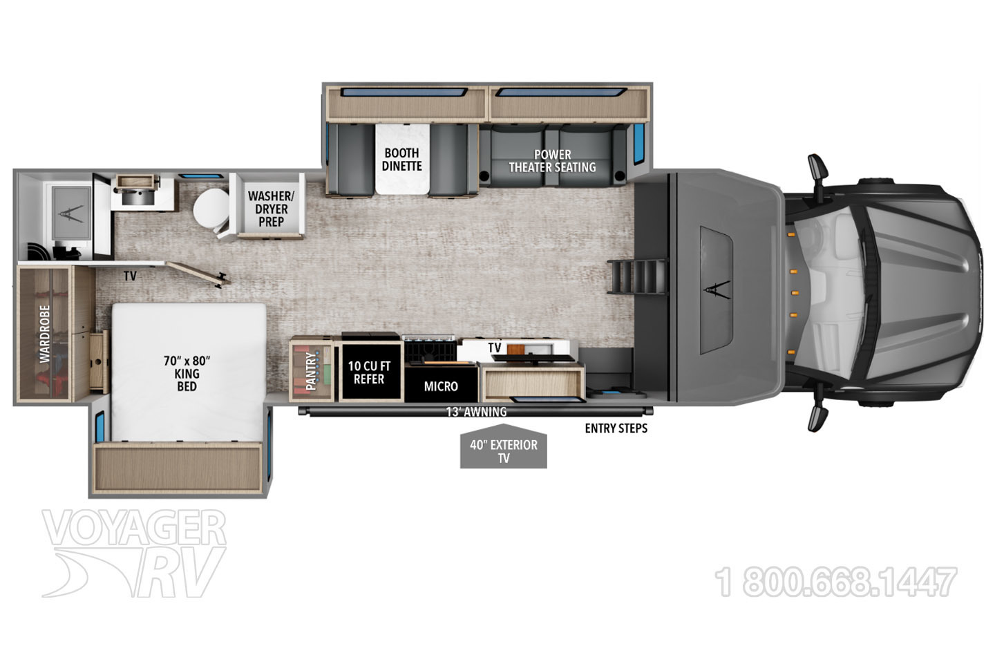 2026 Grand Design Lineage Series F 31ZW Floorplan