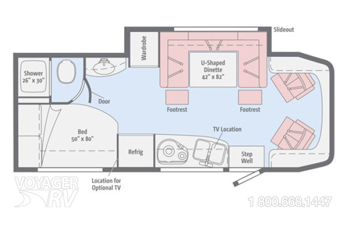 2019 Winnebago View 24J Floorplan