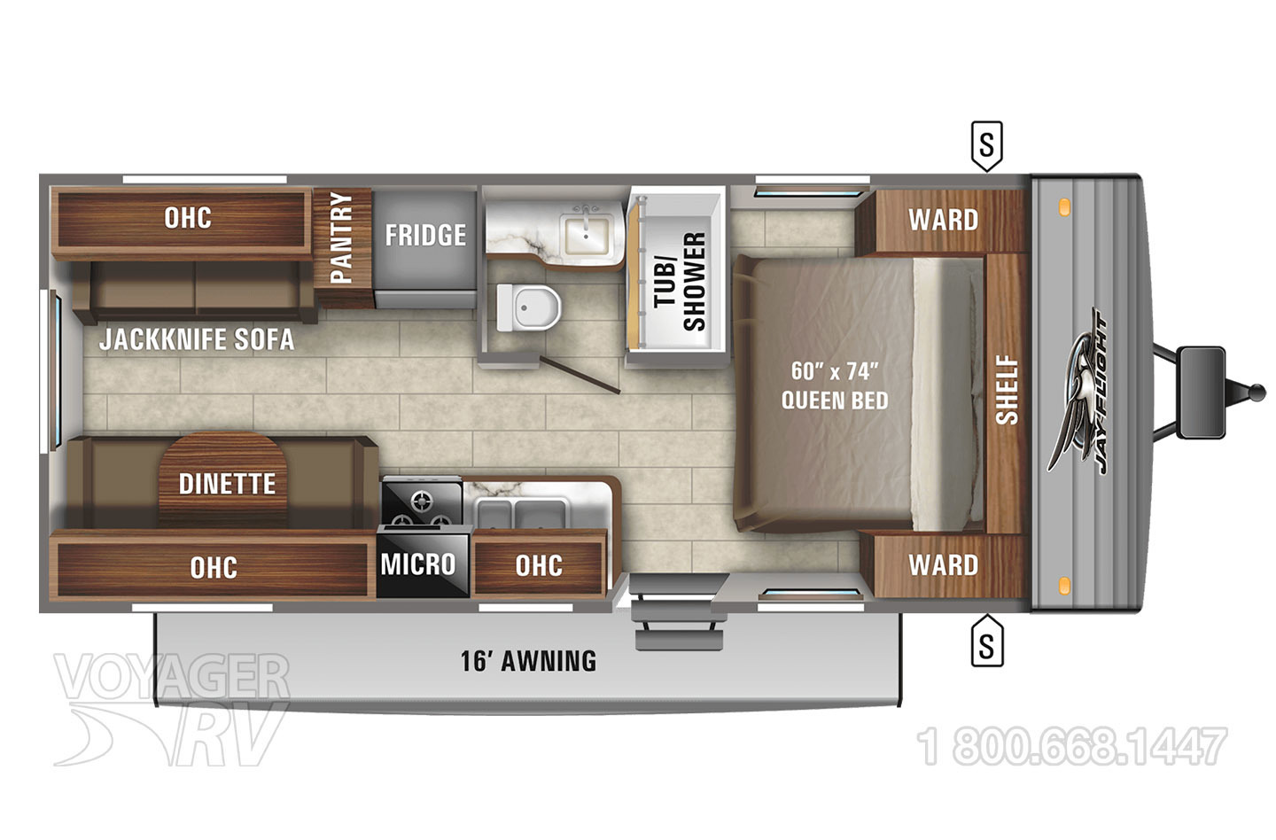 2020 Keystone Bullet 221RBSWE Floorplan