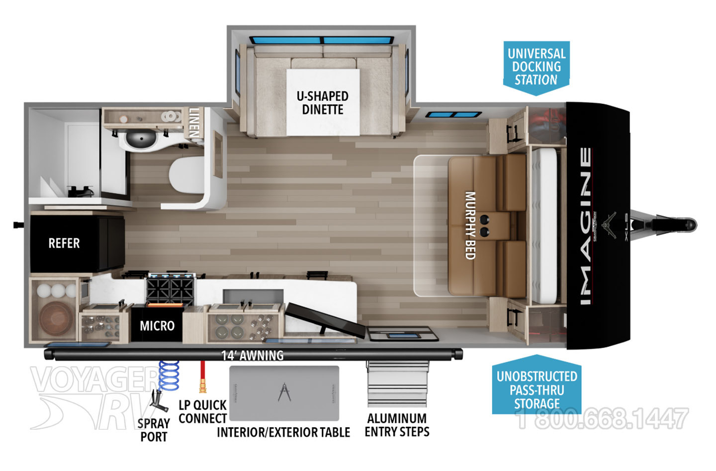 2026 Grand Design Imagine XLS 17MKE Floorplan