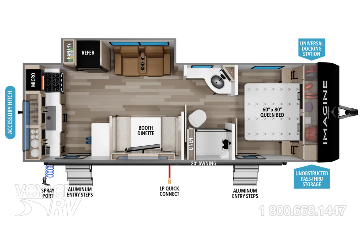 2026 Grand Design Imagine XLS 23LDE Floorplan