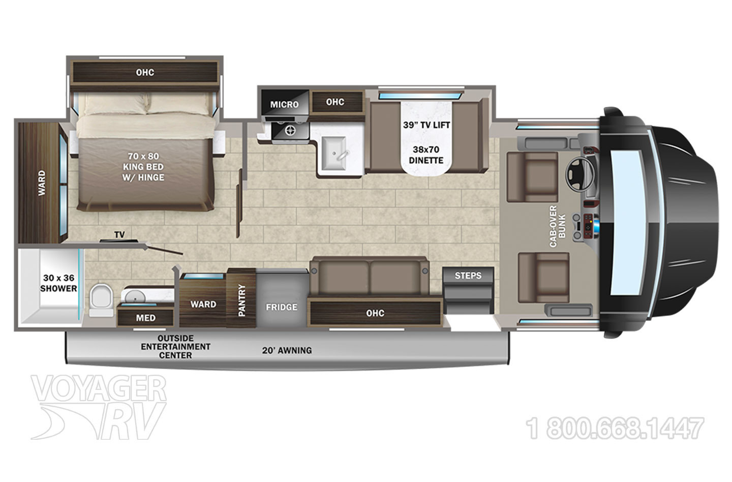 2023 Entegra Accolade XT32U Floorplan