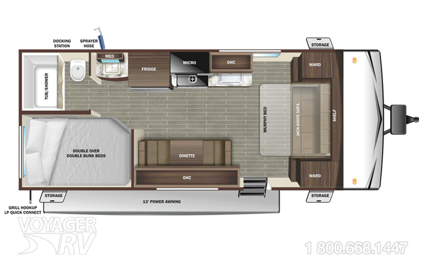 2023 Starcraft Autumn Ridge 20MB Floorplan
