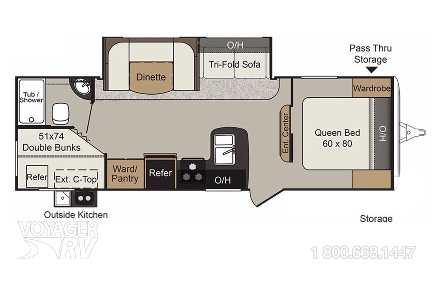 2018 Keystone Passport 2670BH Floorplan