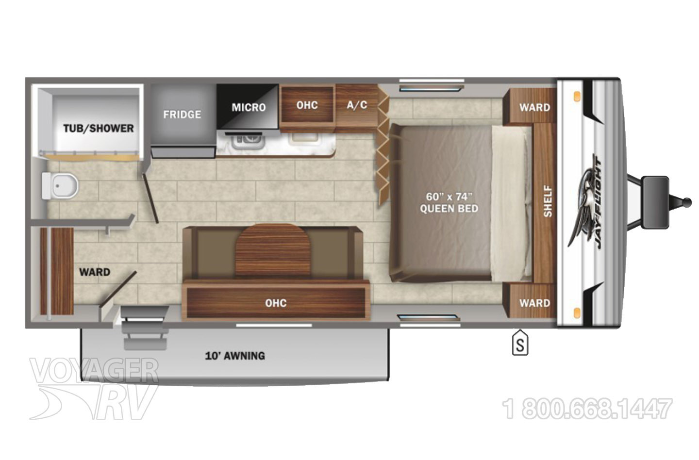 2022 Jayco Jay Flight SLX  195RB Baja Floorplan