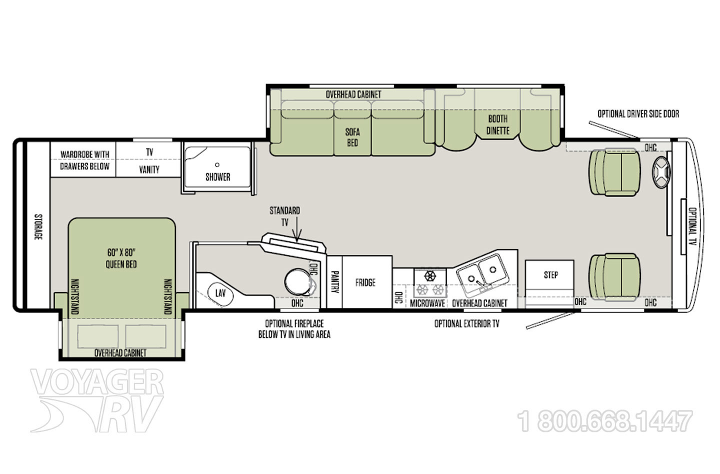 2016 Tiffin Allegro 31SA Floorplan