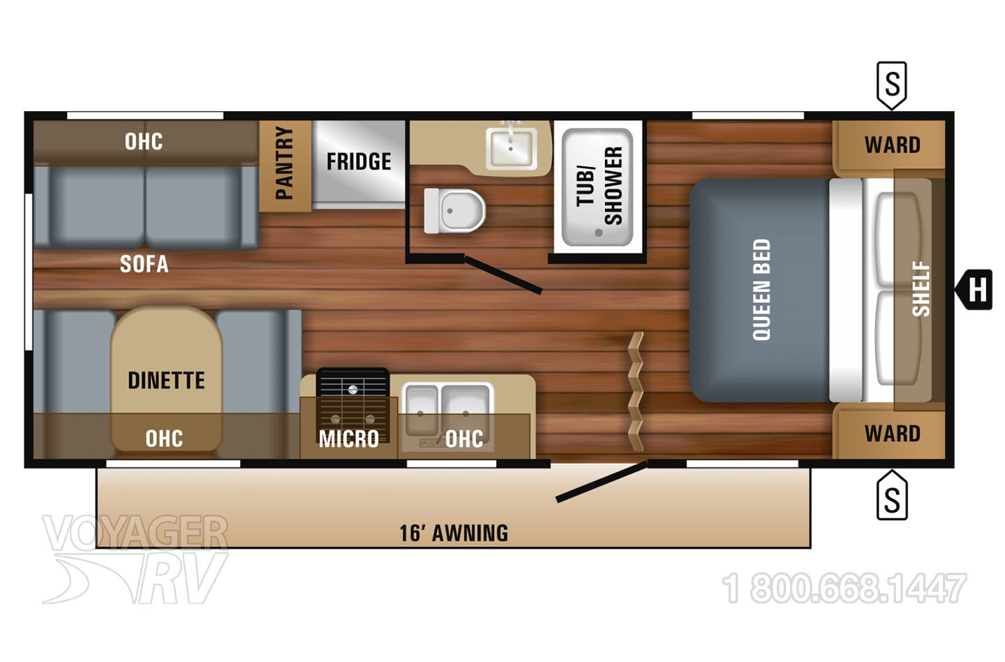 2016 Jayco Jay Feather X19H Floorplan
