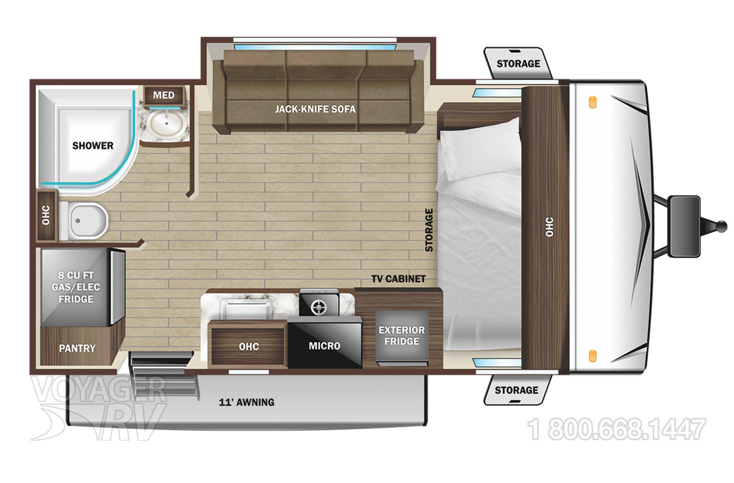 2022 Highland Ridge Open Range 16FBS Floorplan