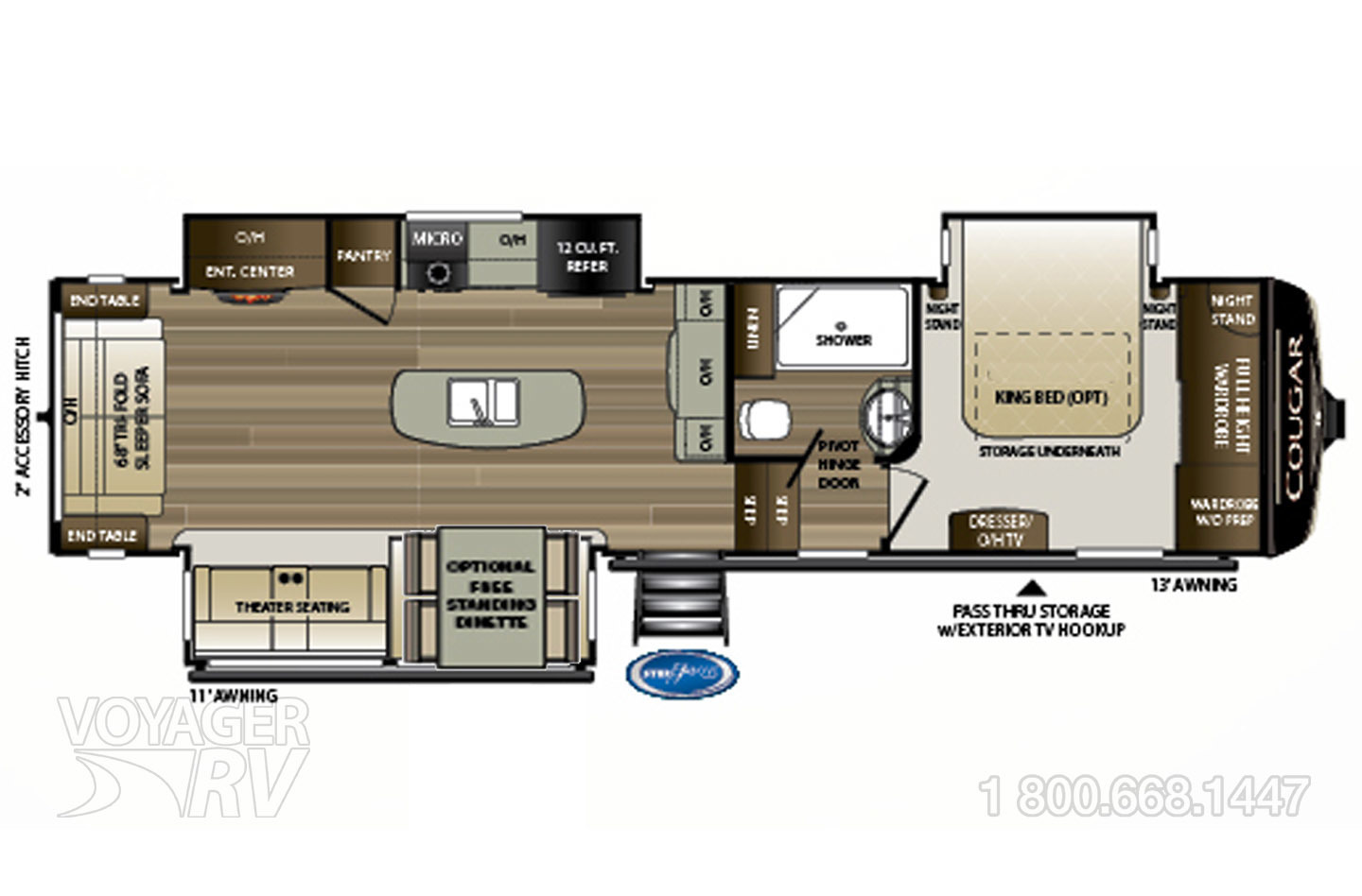 2014 Arctic Fox Silver Fox  32-5M  Floorplan