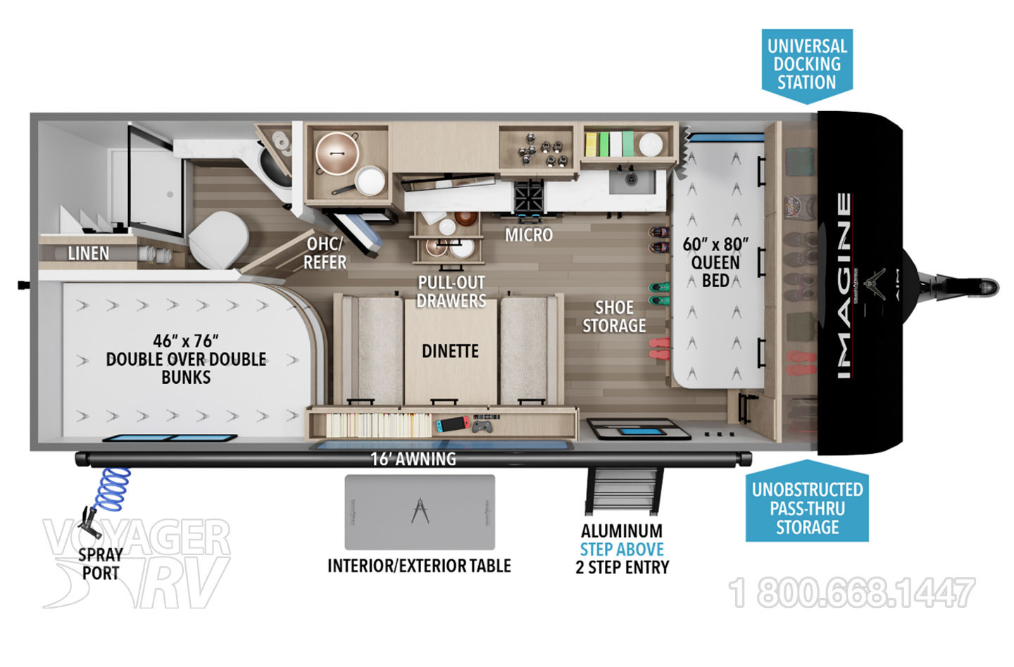 2026 Grand Design Imagine AIM 20BHA Floorplan