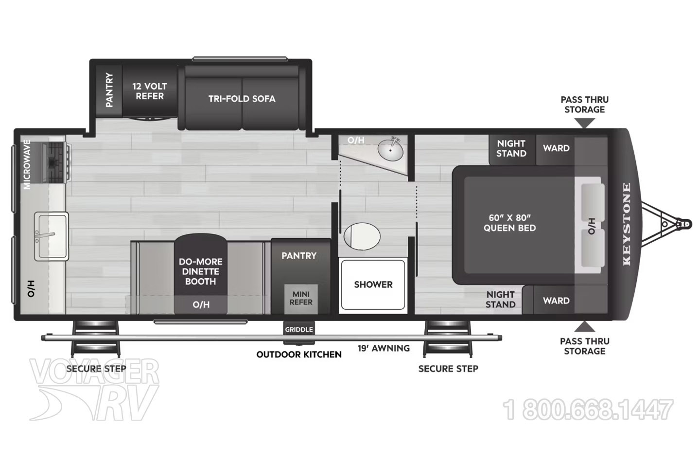 2026 Keystone Passport 2450RKWE Floorplan
