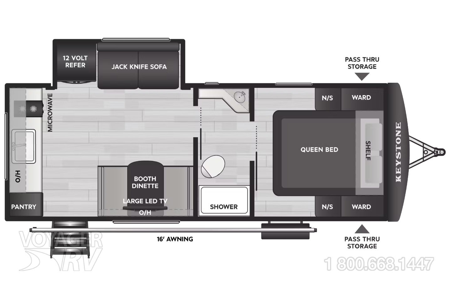 2026 Keystone Passport 210RKCWE Floorplan