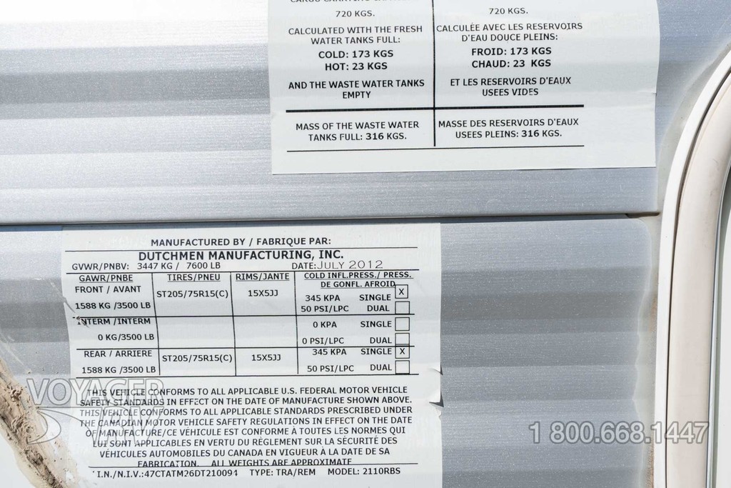 2013 Dutchmen Aspen Trail 2110RBS