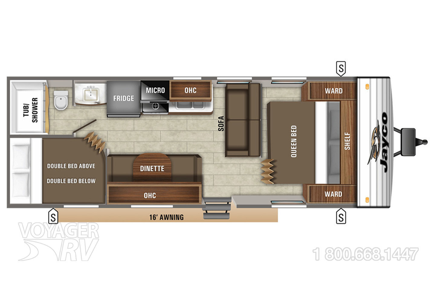 2020 Jayco Jay Flight 264BHW Floorplan