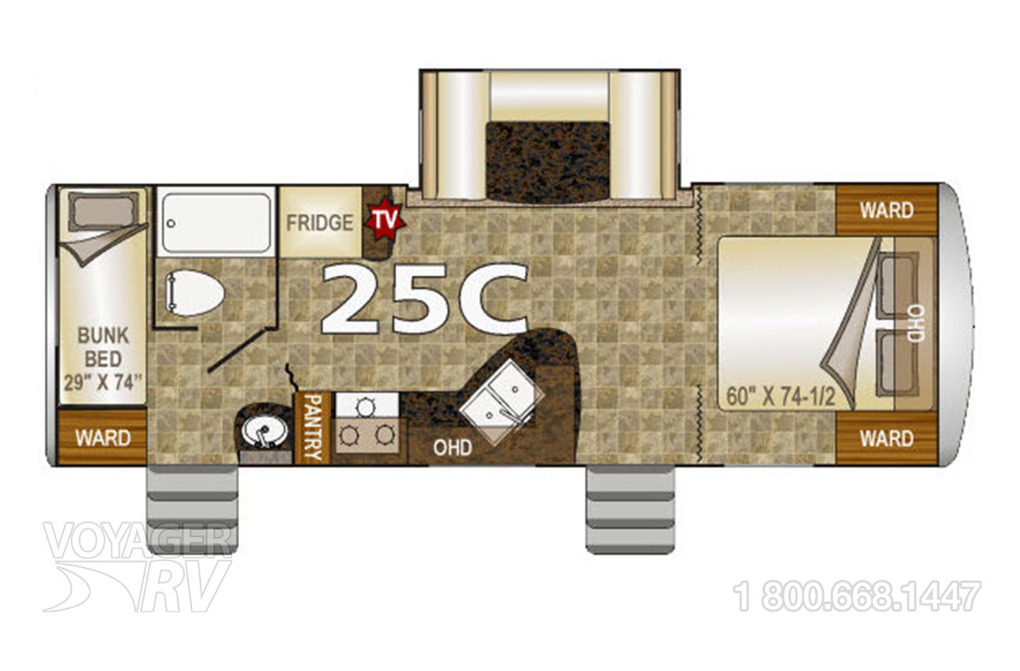 2017 Northwood Nash 25C Floorplan