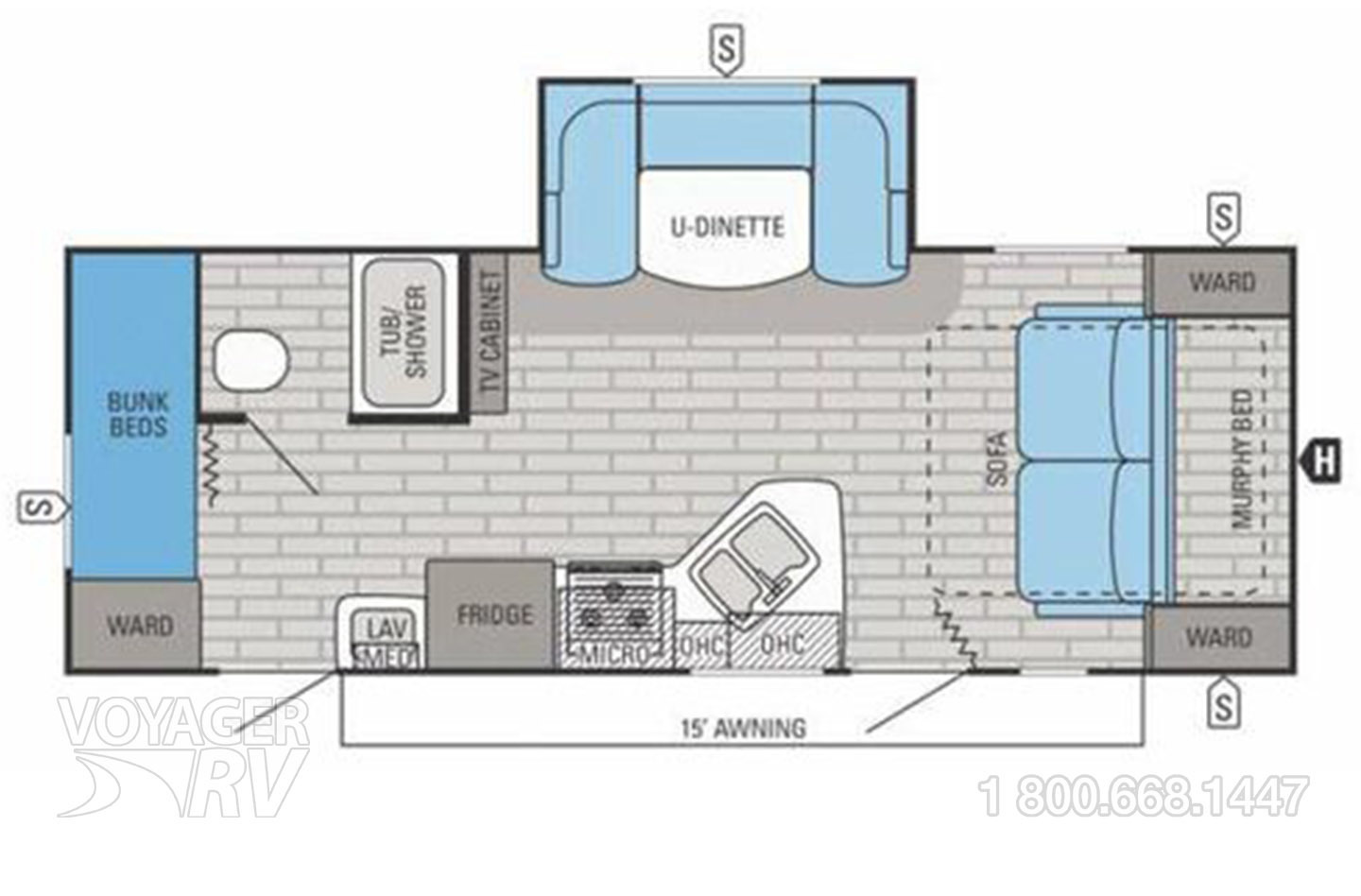 2014 Jayco Jay Flight Swift 267BHS Floorplan