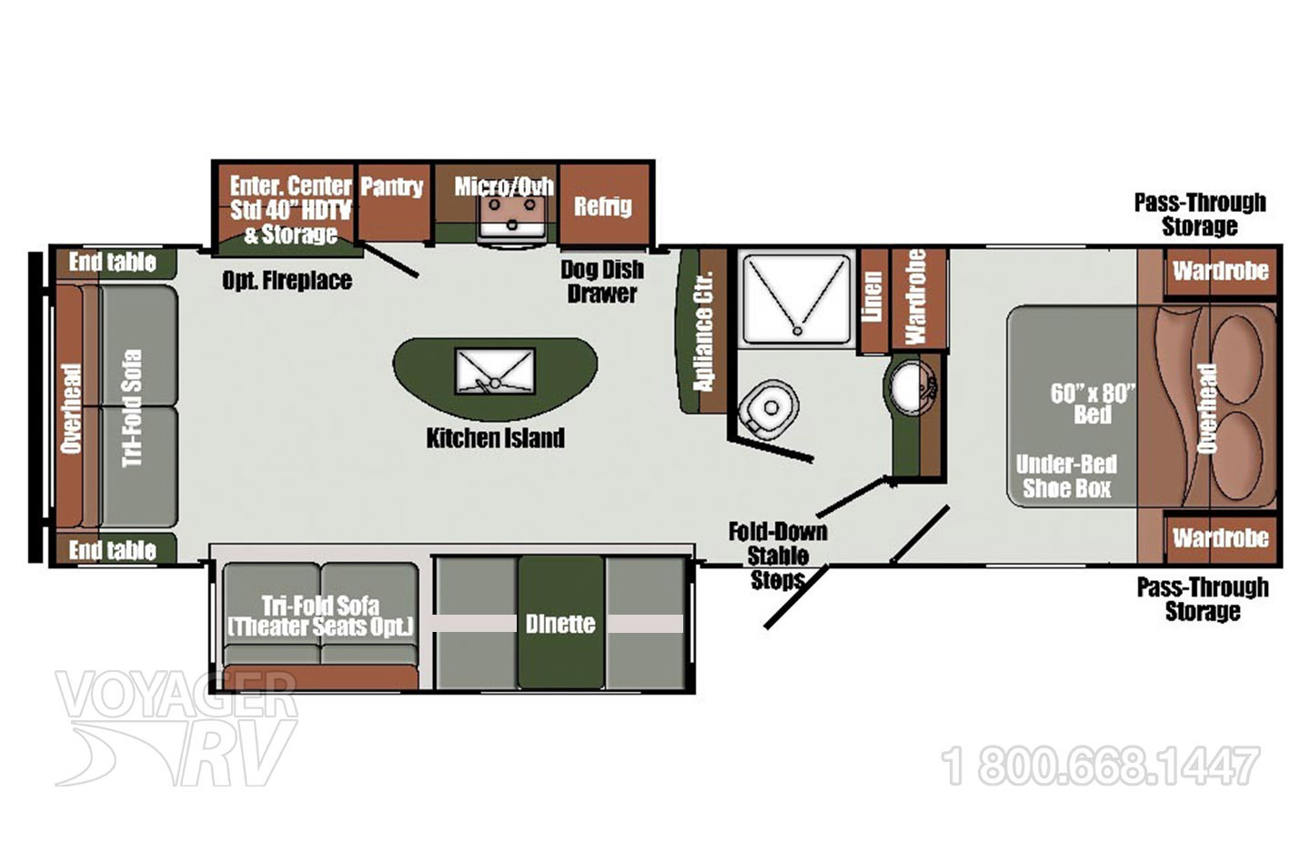 2022 Grand Design Imagine 2500RL Floorplan