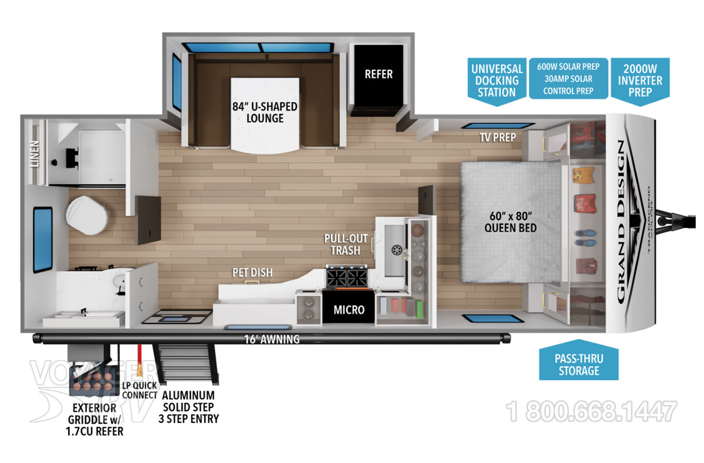 2023 Grand Design Imagine XLS 22MLE Floorplan