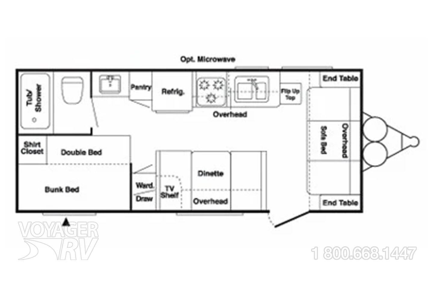 2009 Keystone Springdale 189FL Floorplan