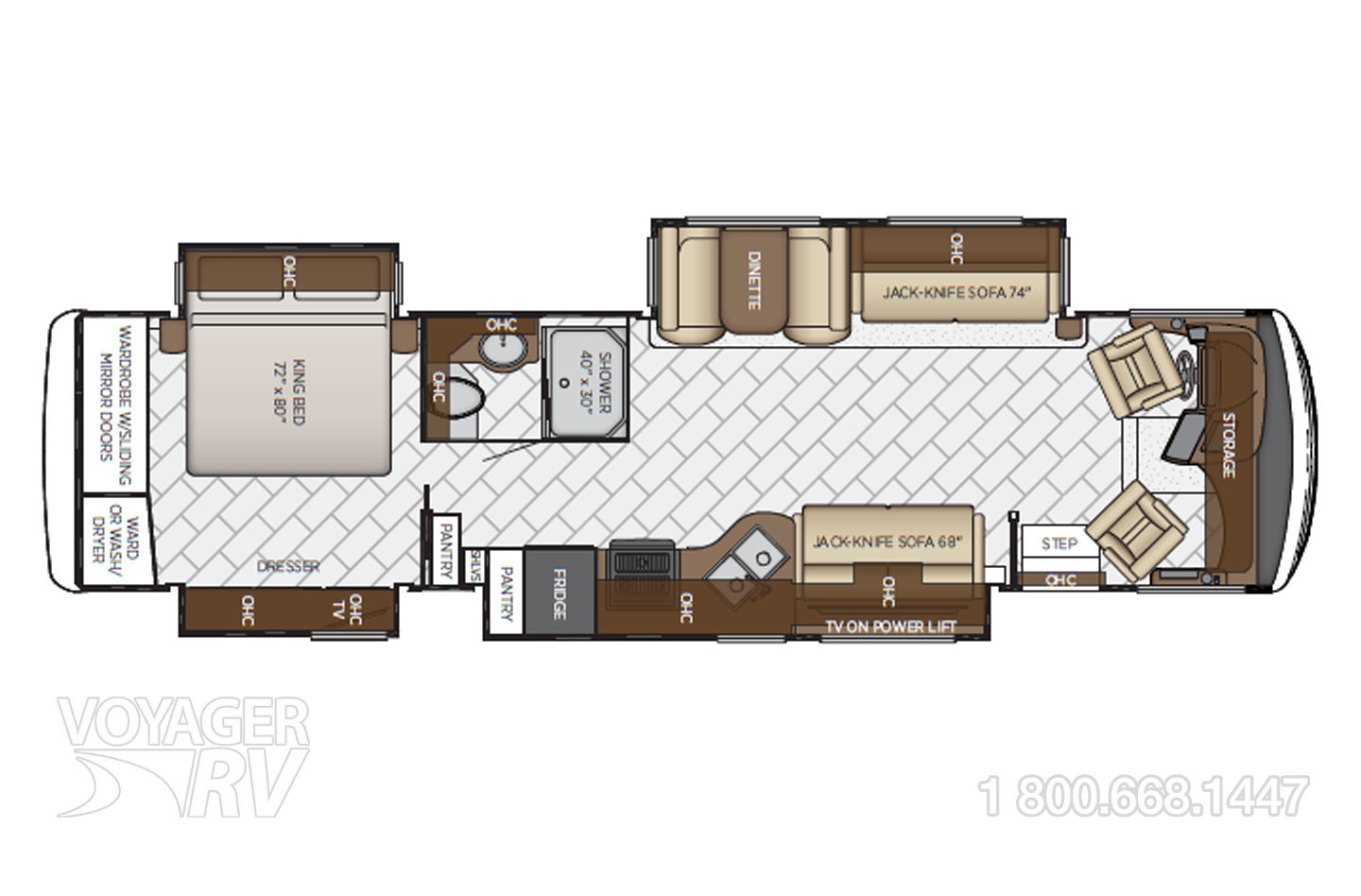 2019 Newmar Canyon Star 3722 Floorplan