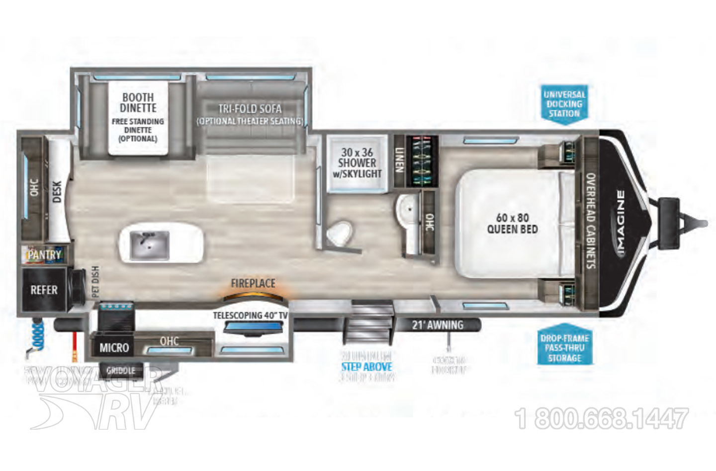 2022 Grand Design Imagine 2670MK Floorplan