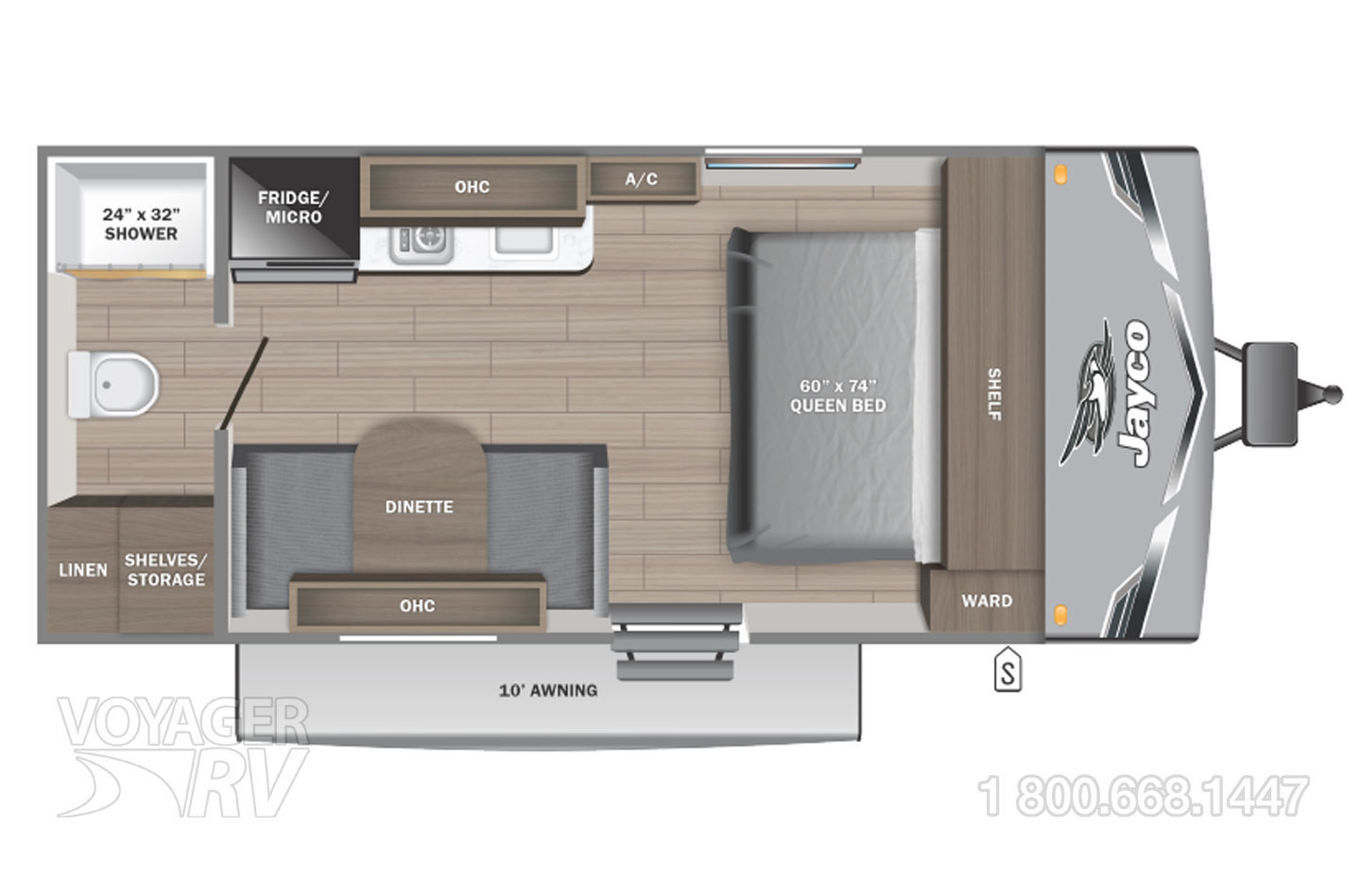 2027 Jayco Jay Flight  170FQW SPORT Floorplan