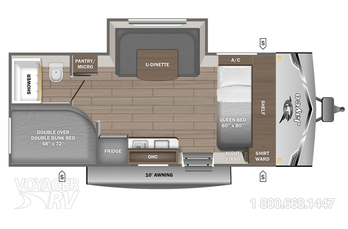 2027 Jayco Jay Flight  178DBSW Sport Floorplan