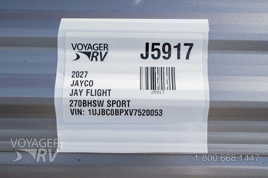 2027 Jayco Jay Flight 270BHSW Sport