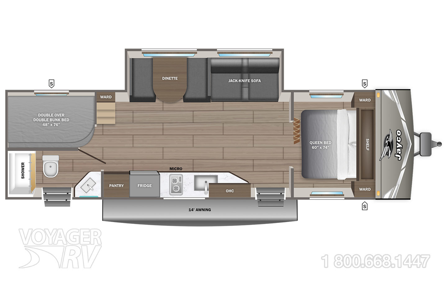 2027 Jayco Jay Flight  270BHSW Sport Floorplan