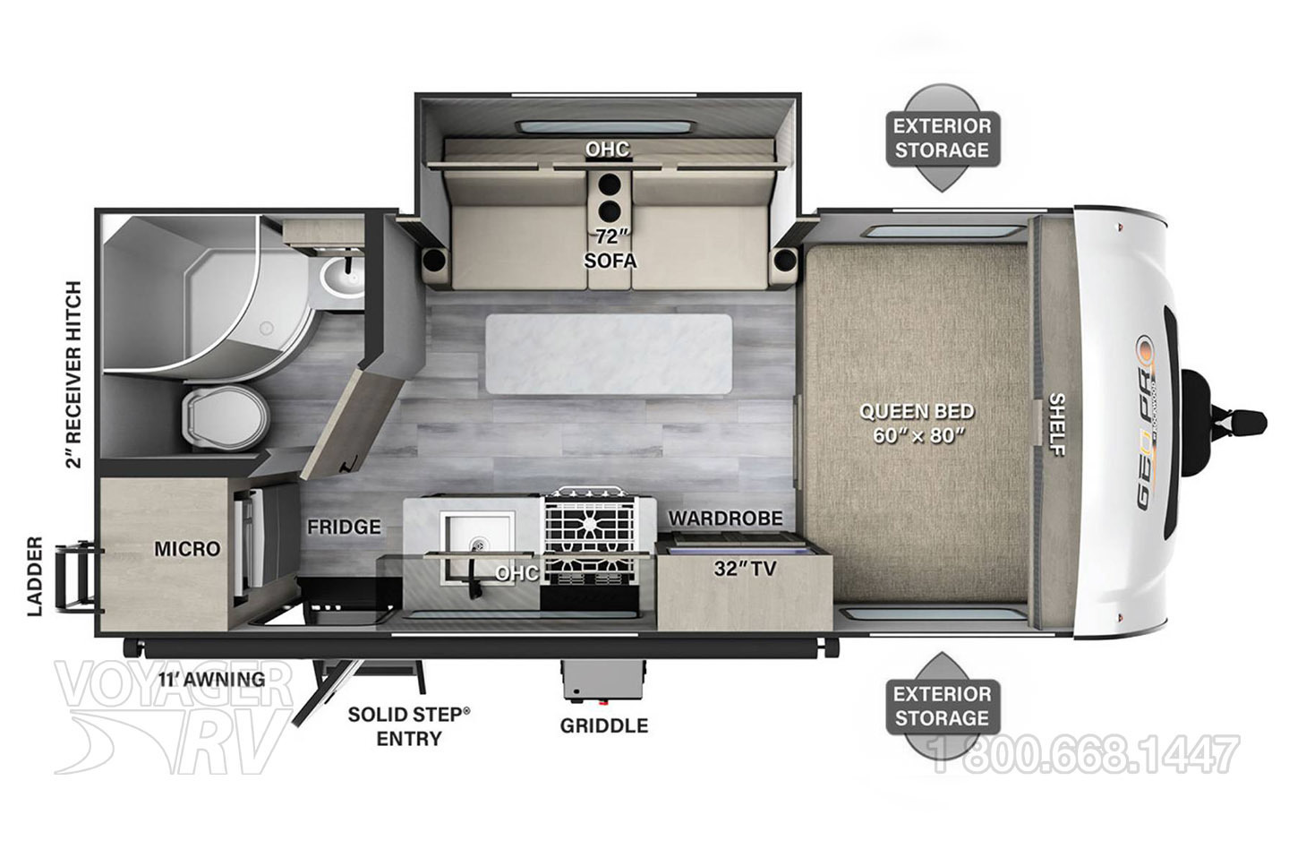 2026 Grand Design Transcend Xplor 20MKX Floorplan