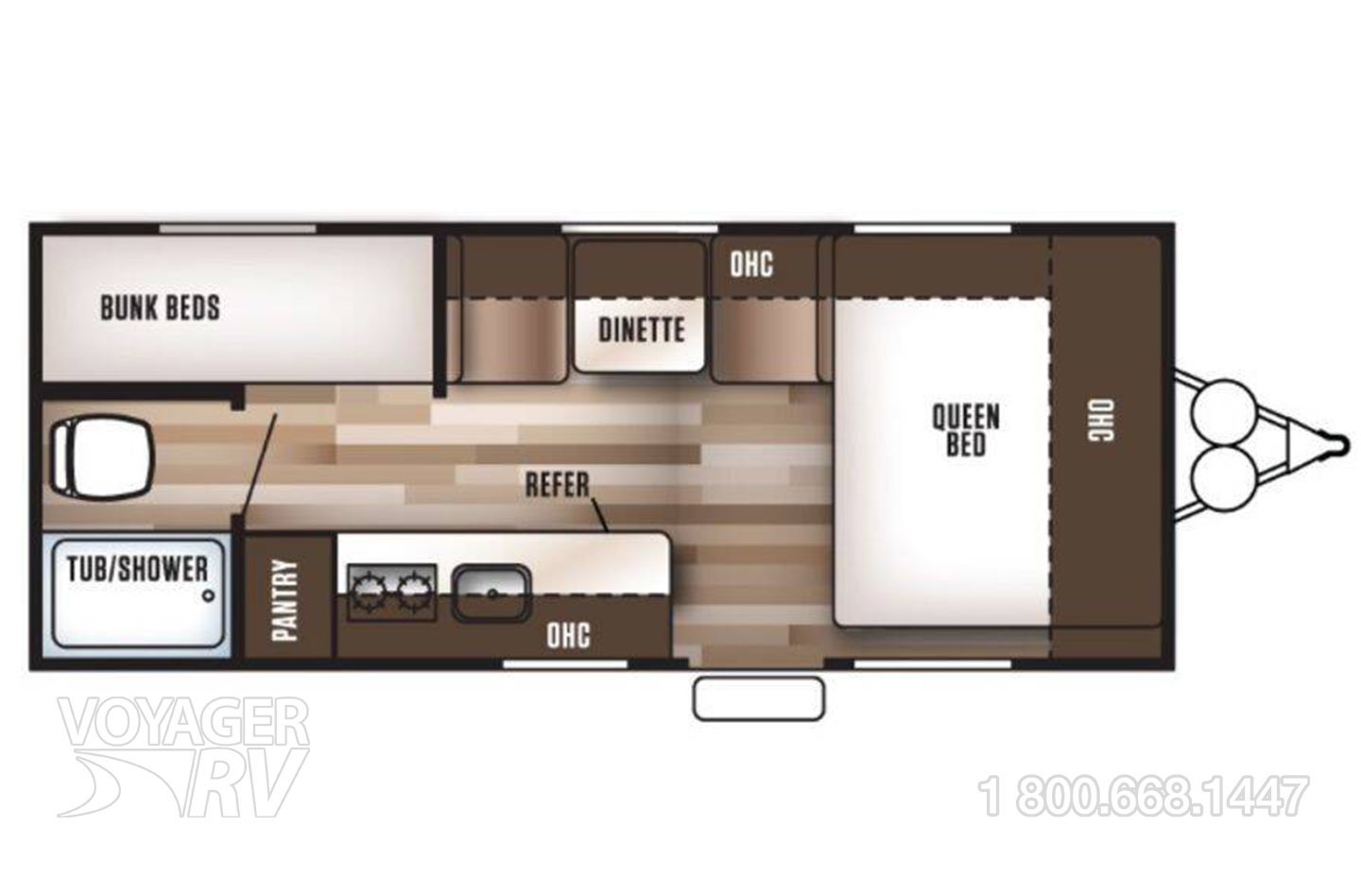 2021 Forest River Salem FSX 178BHSK Floorplan