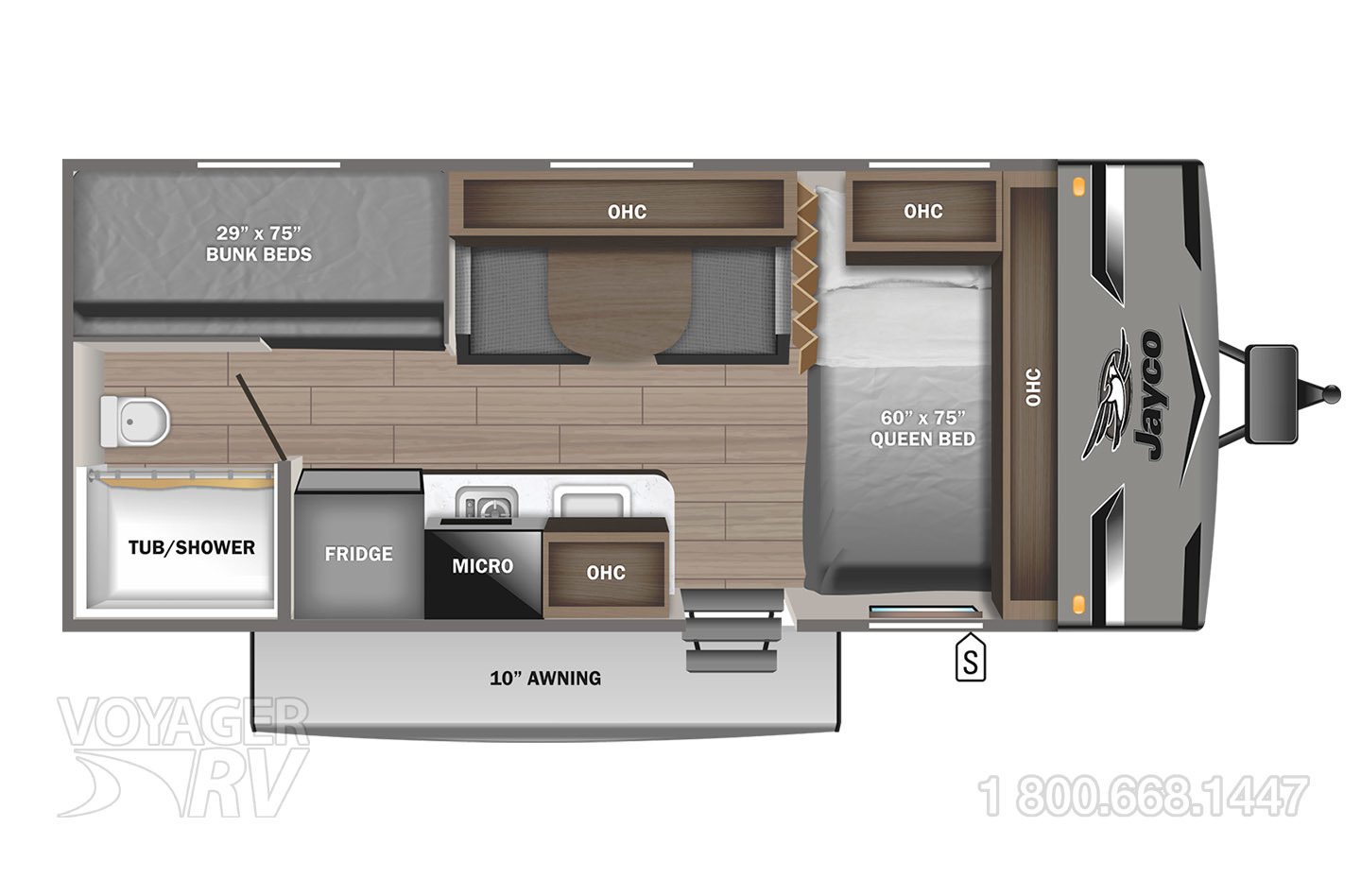 2021 Forest River Salem FSX 178BHSK Floorplan