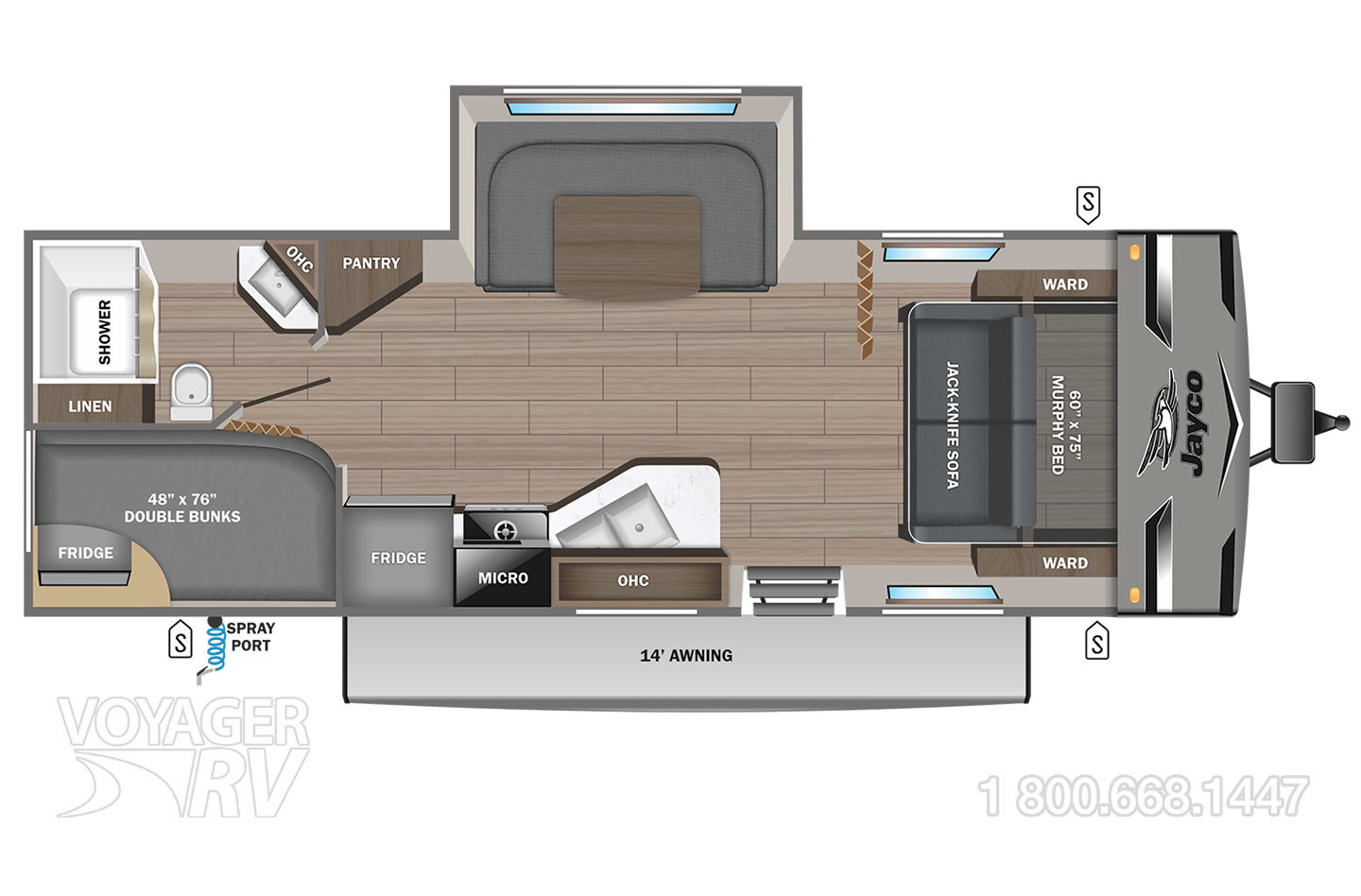 2024 Jayco  Jay Flight 235MBH Floorplan