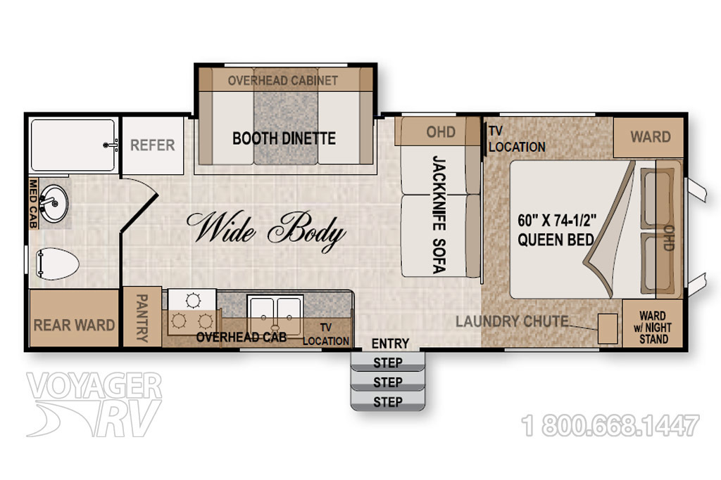 2009 Northwood Nash 25RS Floorplan
