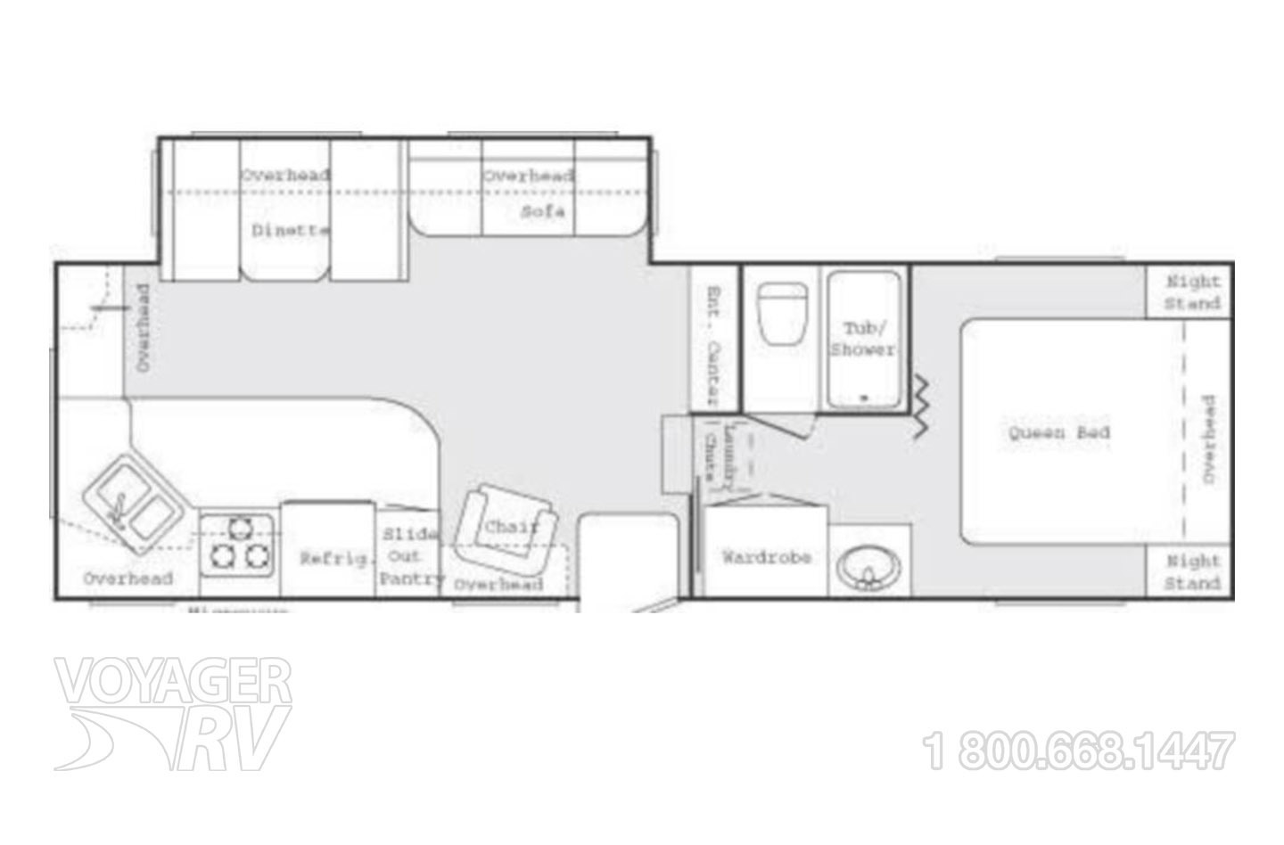 2005 Keystone Cougar 278FES Floorplan