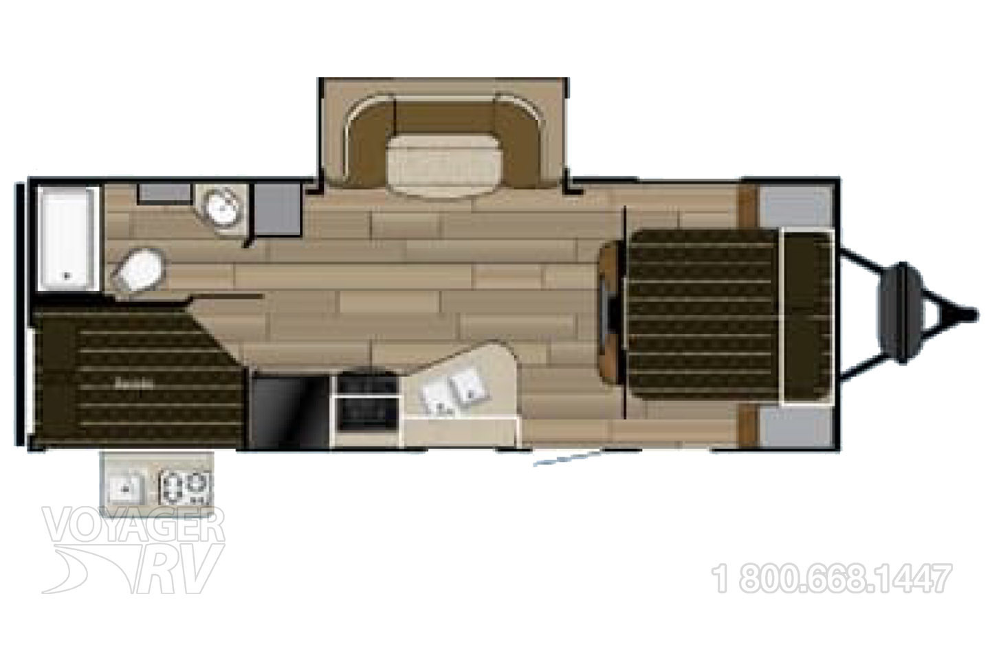 2018 Heartland Sundance 241BH Floorplan