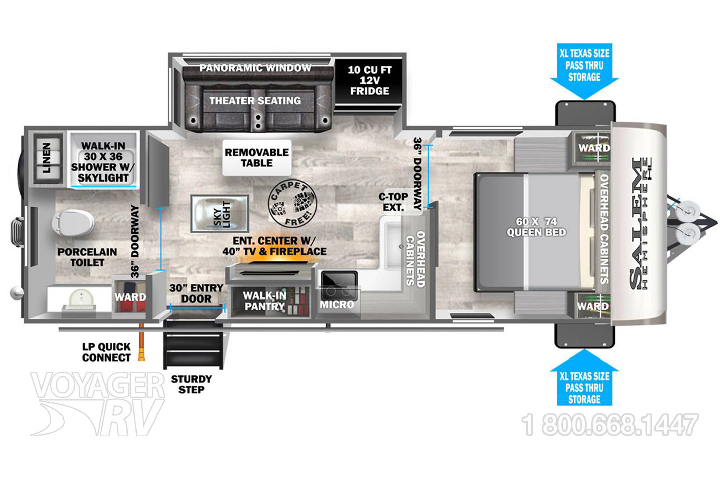 2026 Keystone Passport 180RBCWE Floorplan