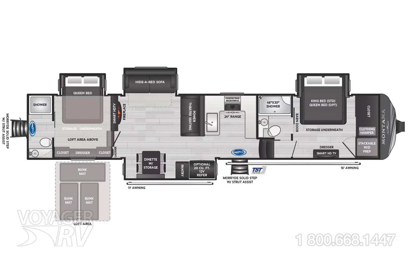 2025 Keystone Montana 3915TB Floorplan