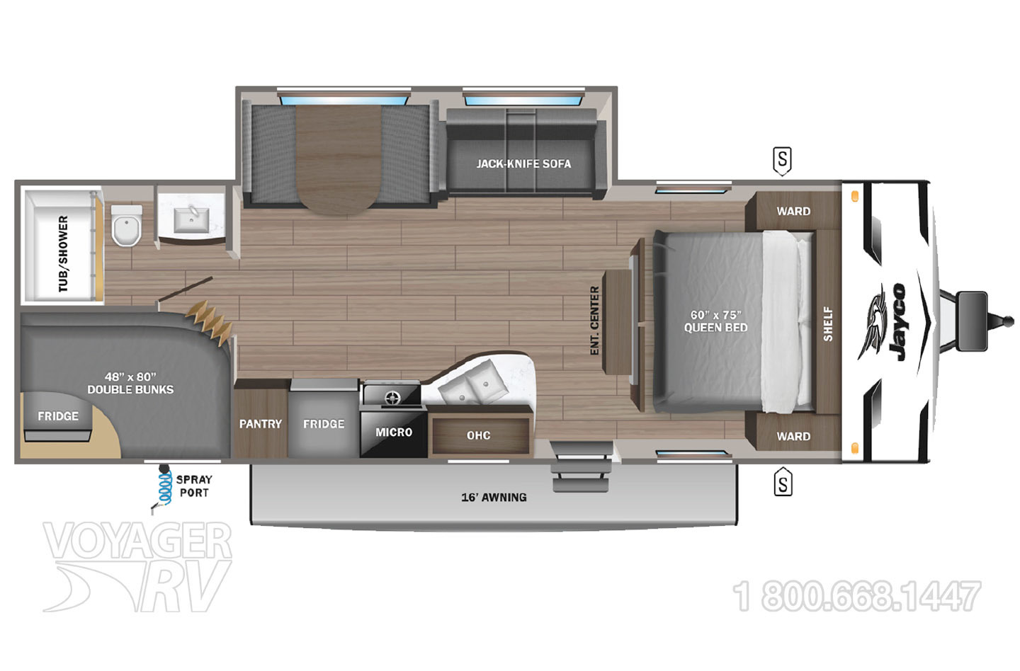 2023 Jayco Jay Flight 264BHW Floorplan