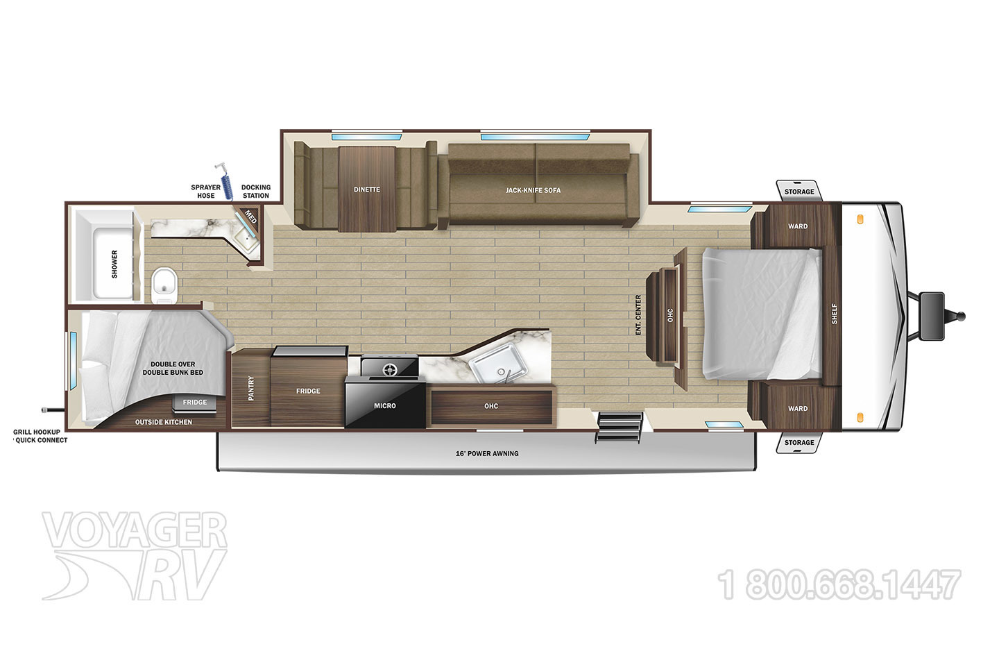 2023 Jayco Jay Flight 264BHW Floorplan