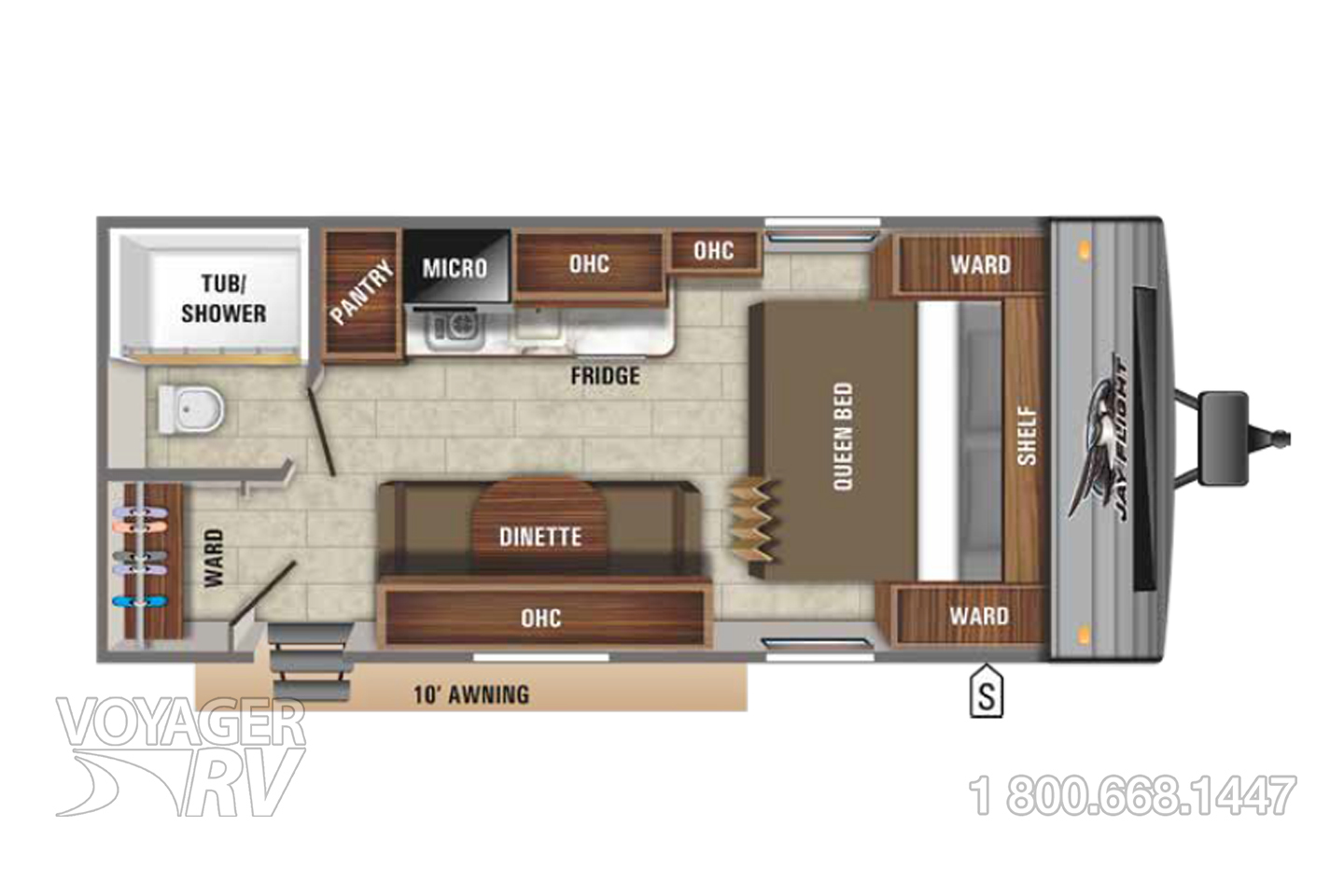 2020 Jayco Jayco Flight 195RB Baja Floorplan