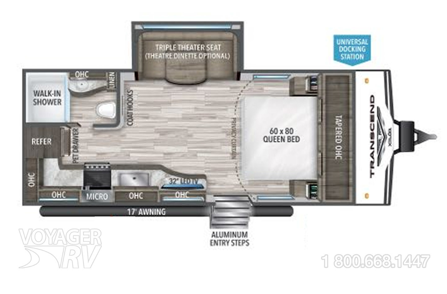 2021 Grand Design Transcend Xplor 200MK Floorplan