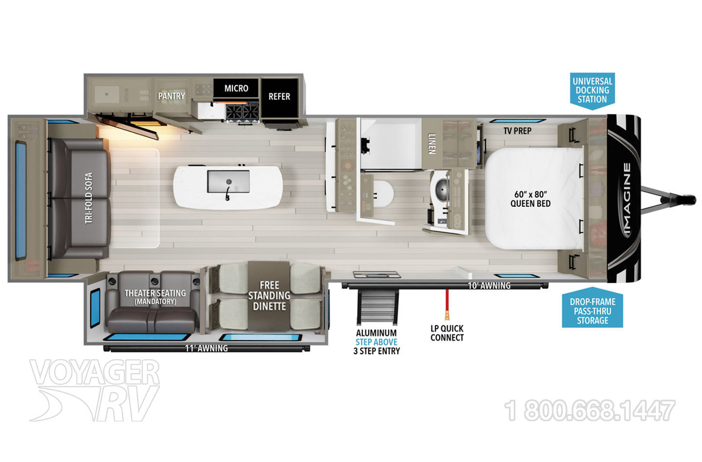 2026 Grand Design Imagine 2970RL Floorplan