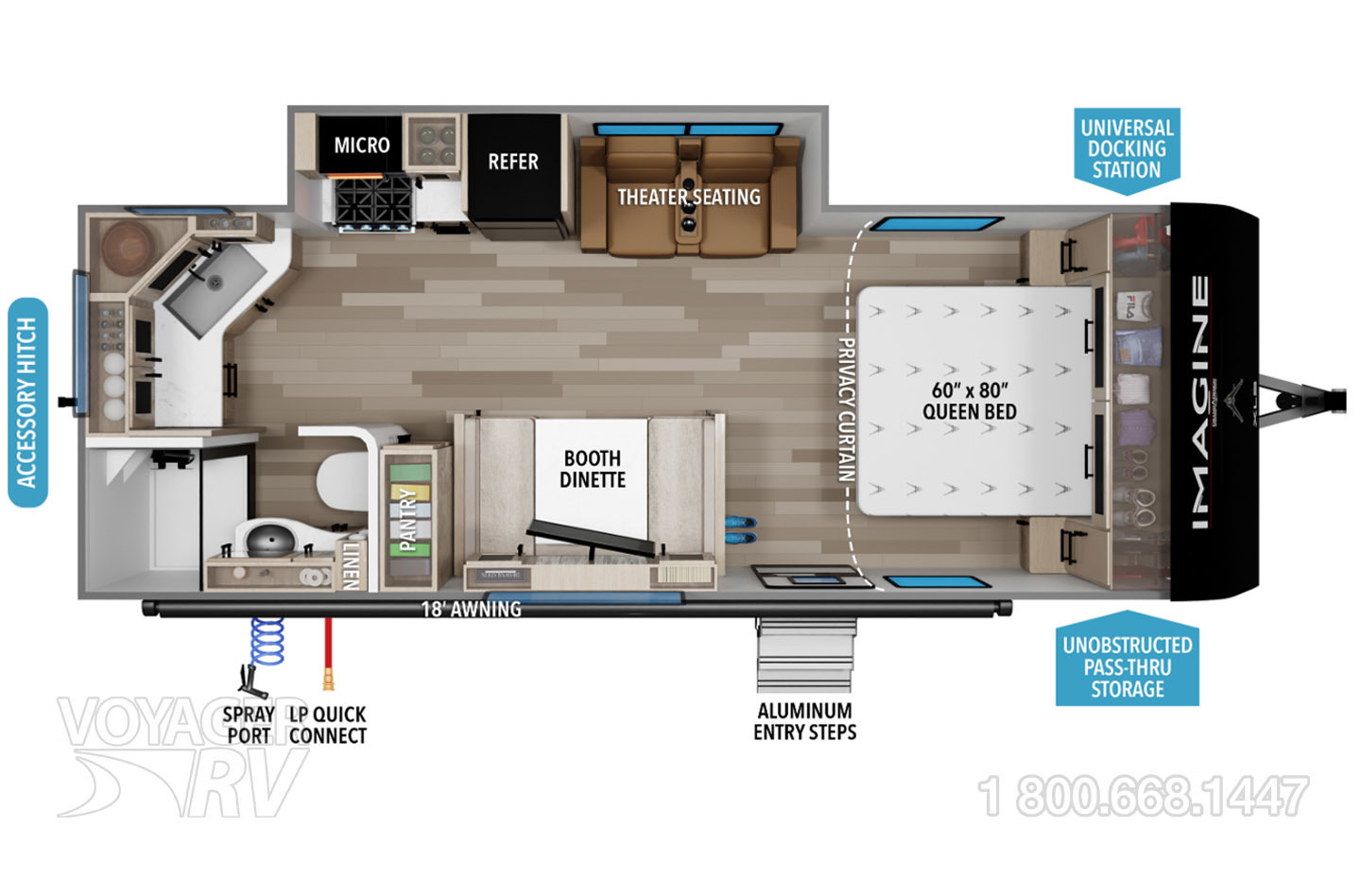 2027 Grand Design Imagine XLS 22MLE Floorplan