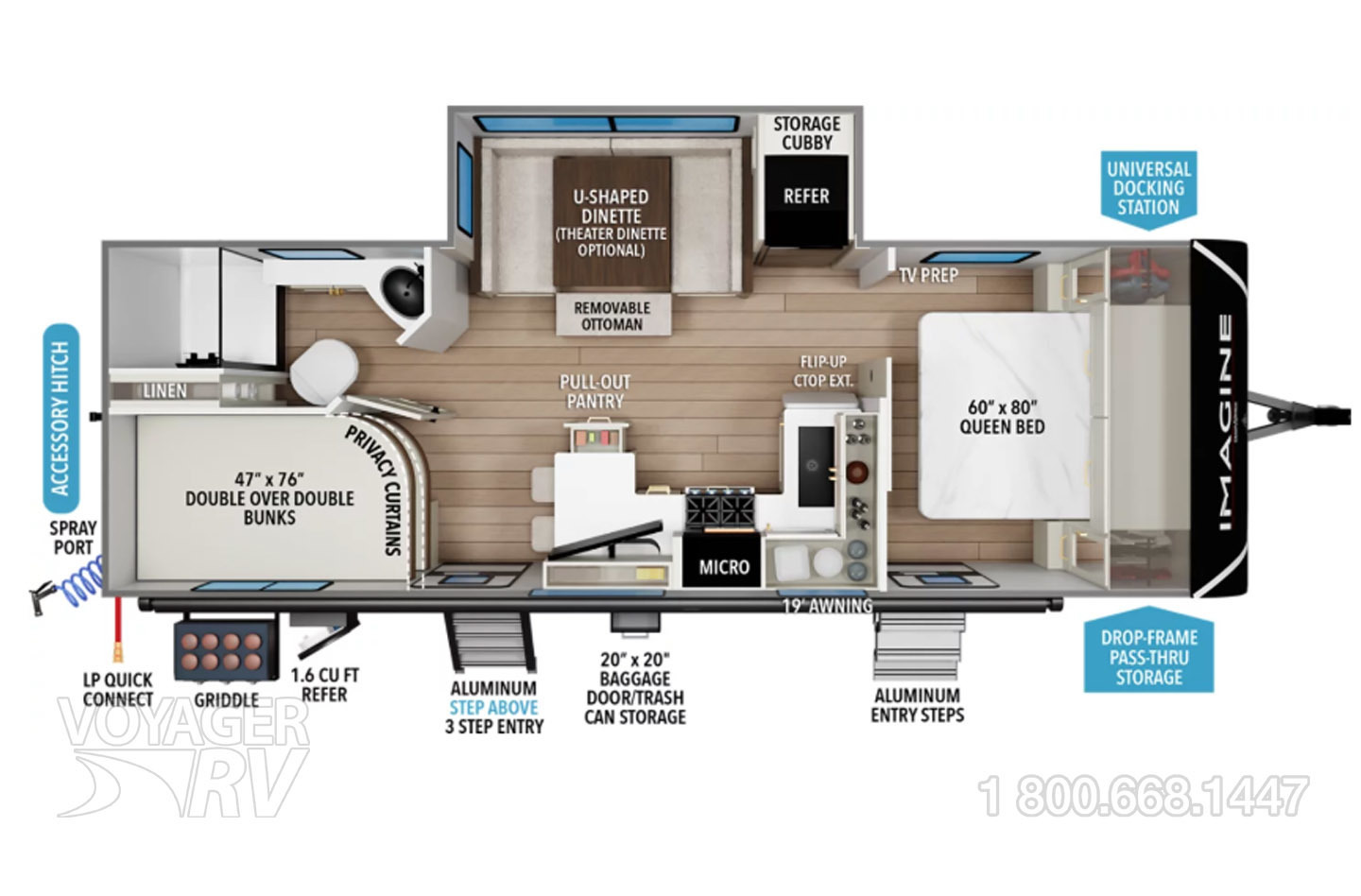 2027 Grand Design Imagine 2470BH Floorplan
