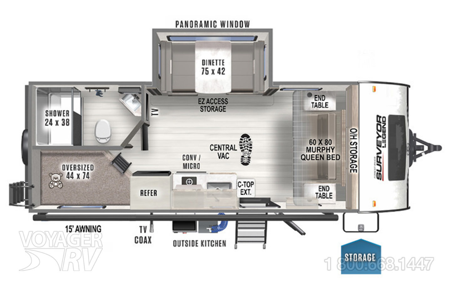 2026 Keystone Passport 210RKCWE Floorplan