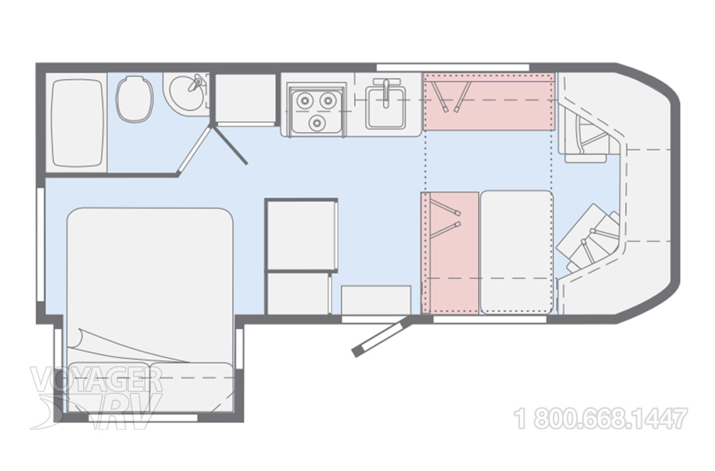 2017 Winnebago Fuse 23T Floorplan